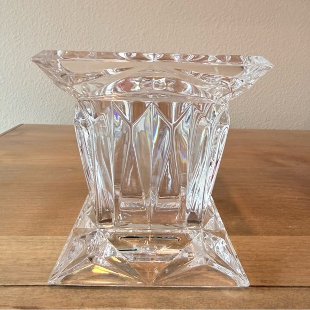 Vintage Partylite Quad Prism Pedestal Candle Holder - Picture 1 of 4